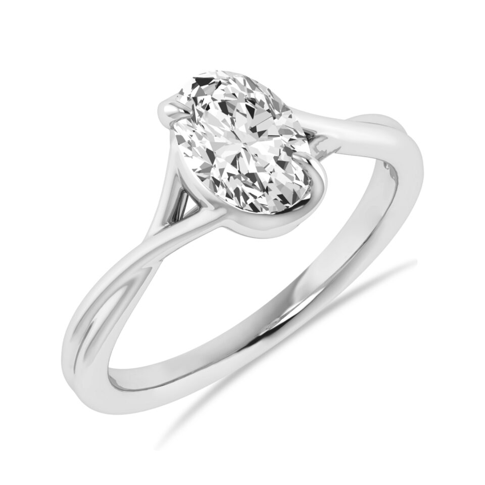 Alessandra Bettini 1.00 Carat Lab Grown Diamond Solitaire Engagement Ring | E-F Color, VS Clarity | 10K, 14K & 18K Gold